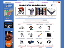 Tablet Screenshot of anuncialoquequieras.com